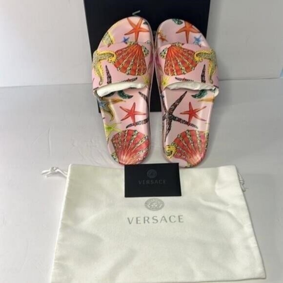 New Authentic Versace Trésor de la Mer Slide Sandal (Women) - Picture 12 of 12